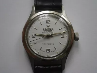 Vintage Gents Wristwatch ROAMER Mechanical Watch Working MST 371 Swiss Made • £12.50