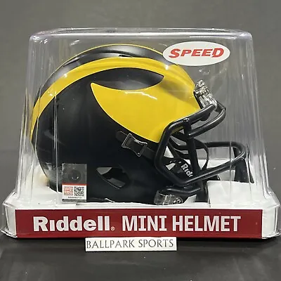 Michigan Wolverines Speed Mini Helmet Riddell NCAA Licensed Brand New! • $34.99