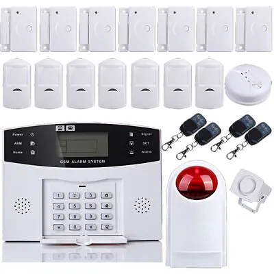 £192.94 • Buy Wireless Lcd Gsm Autodial Sms Home House Office Security Burglar Intruder Alarm
