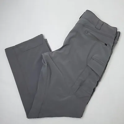 5.11 Tactical Pants Gray Flex-Tac Softshell Cargo Zip Pockets Men’s Size 38x32 • $49.88