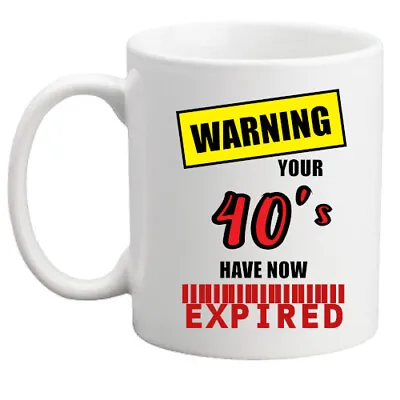 50th Birthday Mug Funny WARNING Expired Gift Idea For Men/Women/Present Idea/mug • £8.95