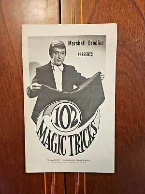 Marshall Brodien Presents  102 Magic Tricks  1972 Tv Magic Inc. • $20