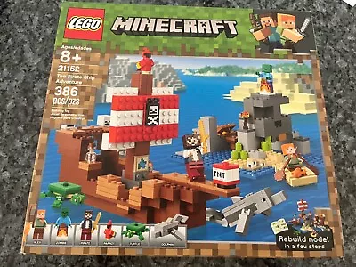 Mincraft Lego Pirate Ship Adventure 21152 • $45