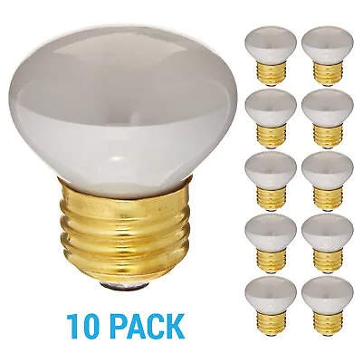 10 Pack Stubby Bulbs 120V 25W R14 Medium E26 Base Frosted 2700K Warm White • $20