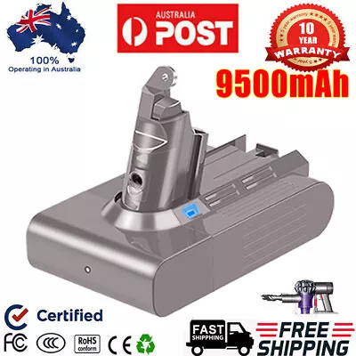9500mAh For Dyson V6 Animal Battery SV03 SV09 DC58 DC59 DC61 DC62 DC74 Absolute  • $16.59