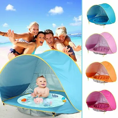 $22.99 • Buy Baby Kids Beach Travel Tent Outdoor Shelter Camp Fold Up Swimming Pool Portable
