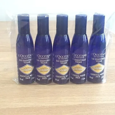 L'OCCITANE IMMORTELLE ESSENTIAL WATER FACE TONERS 5 X 30ml BOTTLES  • £10