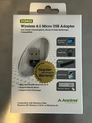 Avantree DG40S Wireless 4.0 Micro USB Adapter • $19.99