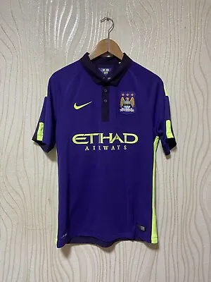 Manchester City 2014 2015 Third Football Shirt Soccer Jersey Nike 631208-547 M • $129.99