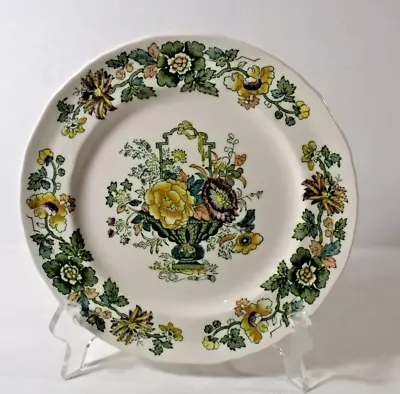 2 Mason's STRATHMORE GREEN MULTICOLOR 7-7/8  Salad Plates • $15