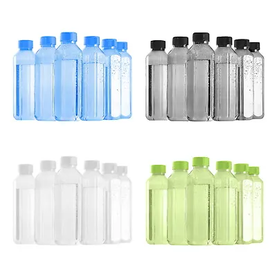 Beverage Water Bottle 1 Litre Plastic PET Airtight Preserve Fridge Screw Cap X 6 • £9.99