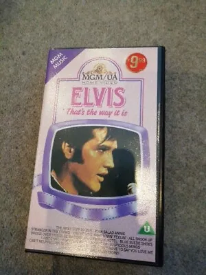Elvis: That's The Way It Is. VHS MGM Home Video Tape C1986 Presley • £3