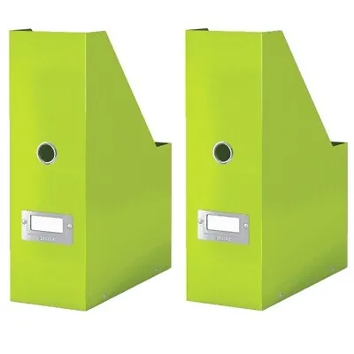 Leitz Green Magazine File Holder Rack A4 Click & Store Pack Of 2 • £9.99