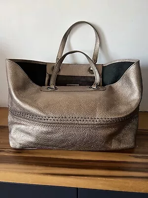 $30 • Buy Oroton Metallic Leather Tote Bag - Pebbled Leather