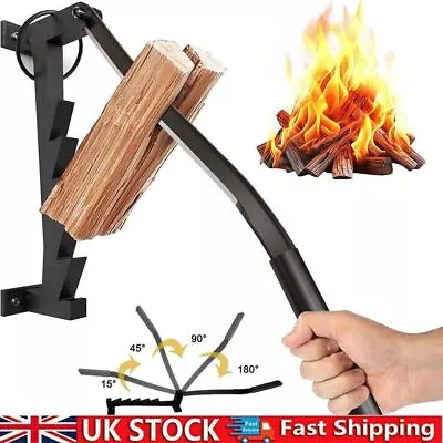 Wall Mounted Wood Kindling Splitter High Carbon Steel Manual Fire Wood Cutter UK • £40.99