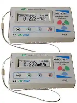 TWO GQ GMC-320+V4 Geiger Counter Radiation Detector Meter Beta Gamma X Ray • $230