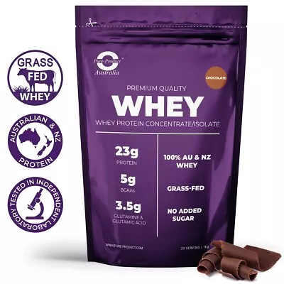 5kg -  Whey Protein Isolate / Concentrate - Chocolate -  Wpi Wpc Powder  • $162