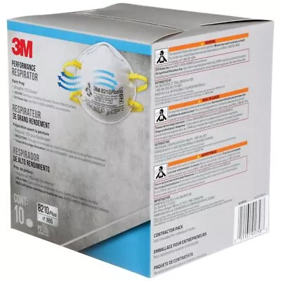 3M 8210 Plus N95 Performance P2 Particulate Respirator Face Mask Protective Au • $65.99