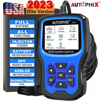$79.99 • Buy AUTOPHIX 7770 Full System OBD2 Scanner For Mercedes Benz Diagnostic Code Reader