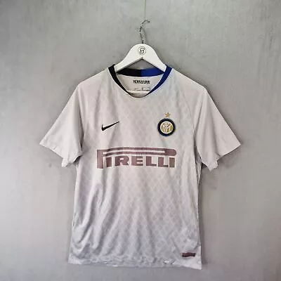 Inter Milan 2017 2018 Away Football Shirt Mens Medium Nike #14 Nainggolan Italy • £29.99