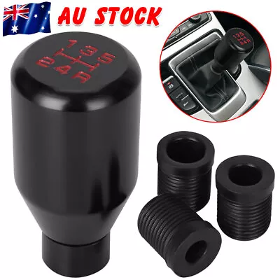 $14.45 • Buy Universal Aluminum Manual Gear Knob 5 Speed Shifter Car Stick Shift Lever Black