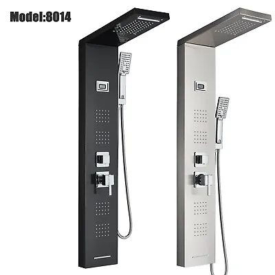 Stainless Steel LED Shower Panel Tower System Massage Body Jets Rain&Waterfall • $95