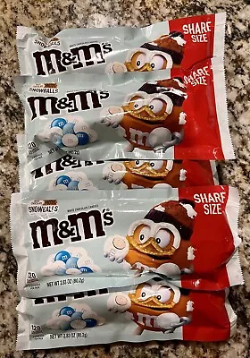 5 M&M's Chocolate Snowball Pretzel Mars Candy 2.83 Oz LIMITED EDITION • $30