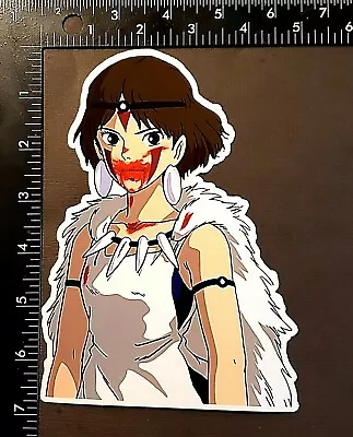 Princess Mononoke Bloody San Vinyl Decal Sticker Anime Ghibli • $4