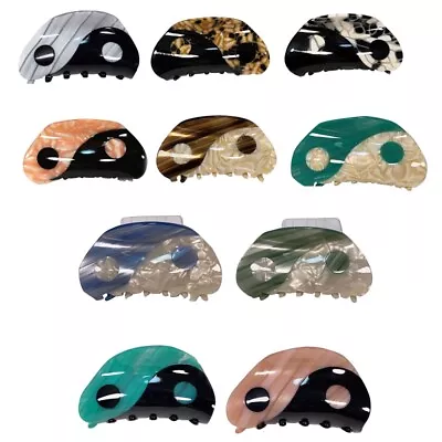 Yin Yang Hair Clip Acetate Colorful Barrettes Retro For Hair Jaw Clips • £7.97