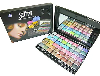 £7.99 • Buy Saffron 48 Colour Cream Eye Shadow Palette Kit Gift Set XMAS Hot Pink Blue Gold