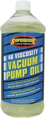 33713 46-Viscocity Synthetic Vacuum Pump Oil - 32 Oz (Packaging May Vary) • $18.99