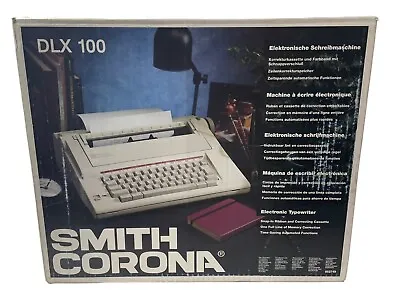 Smith Corona DLX100 Portable Typewriter Used Condition Boxed With Manuals • $189.99