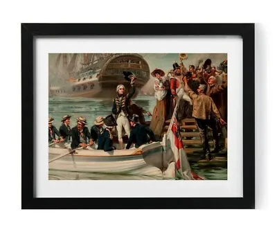 Admiral Horatio Lord Nelson Portrait Painting A4 Picture Print Poster Trafalgar • £7.75