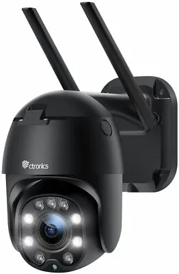 £50.99 • Buy Ctronics 5 X Optical Zoom Security Camera, Dome PTZ WiFi IP Camera, Black