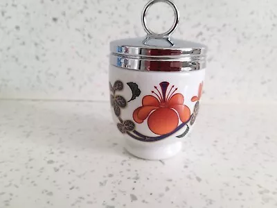 Royal Worcester Single Size Egg Coddler Orange & Blue Floral Design • £6.99