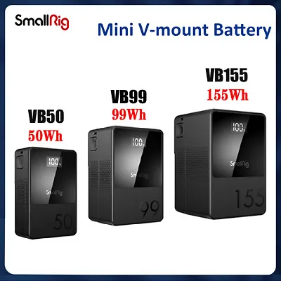 $149 • Buy SmallRig VB50 VB99 VB155 Mini V-Mount Battery 50/99/155WH For Cameras Monitors