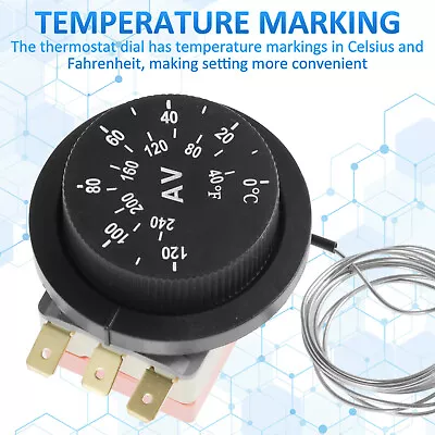 Electric Radiator Fan Thermostat Controller Kit 12V Adjustable Electric PlwOQ • £21.16