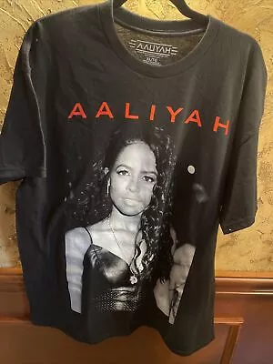 AALIYAH Graphic Tee Shirt Black NWOT SZ XL • $8.99