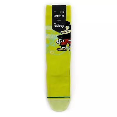 Stance Disney Dillon Froelich Mickey Mouse Crew Socks Green Medium Mens Womens • $8.99