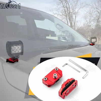 A-Pillar Hood LED Light Pod Mounts For 2004-2014 Ford F150 2010-2014 SVT Raptor • $15.99