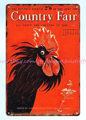 Restaurant Pub House Walls 1958 Country Fair Chicken Metal Tin Sign • $18.80