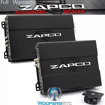 Pkg ZAPCO ST-4X-II 4-CHANNEL 320W AMPLIFIER + ST-500XM-II MONOBLOCK 500W AMP NEW • $489.98