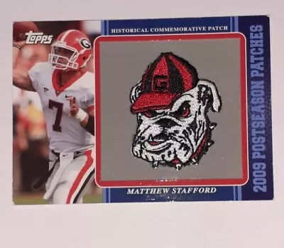 2009 Topps Postseason Patch Matthew Stafford #PPR49 Rookie Patch RC • $4.99