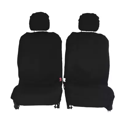 Canvas Seat Covers For Toyota Hilux Single Cab 2005-2020 Black • $60