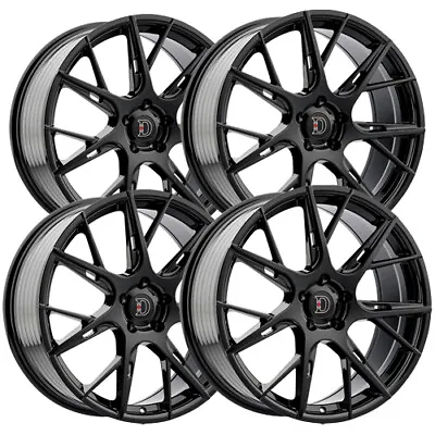 (Set Of 4) Defy D06 19x8.5 5x120 +35mm Gloss Black Wheels Rims 19  Inch • $755.96