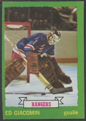 1973-74 Topps #140 Ed Giacomin New York Rangers Hall-of-Fame • $2.37