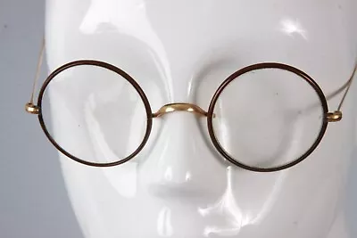 Vintage EYEGLASSES Marked SHUR-ON Round Windsor Style Rims 40mm Lenses • $9.99