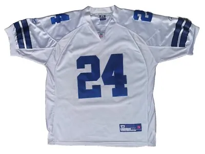 Marion Barber Authentic Reebok Stitched White Jersey #24 Size 50 Dallas Cowboys • $33.99