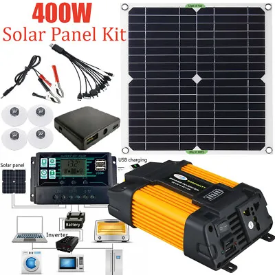 $56.98 • Buy 6000W Complete Solar Panel Kit Solar Power Generator 100A Home 110V Grid System