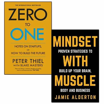 Zero To One And Mindset With Muscle 2 Books Collection Set Paperback NEW         • $27.19